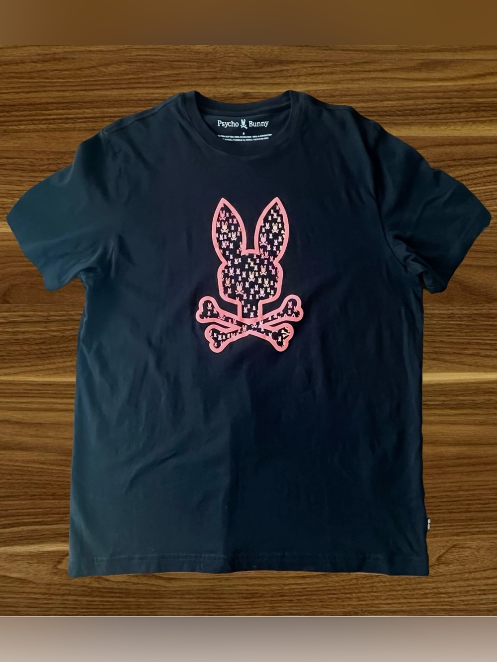 Psycho Bunny Men’s Cotton Graphic Logo T-Shirt Size 6 Large Monogram Print